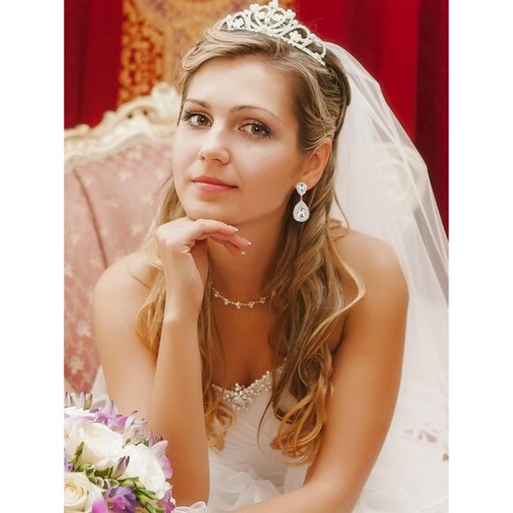 Wedding Non Piercing Rhinestone Star Clip on Earring Cartilage Jewelry Gift - Picture 4 of 6